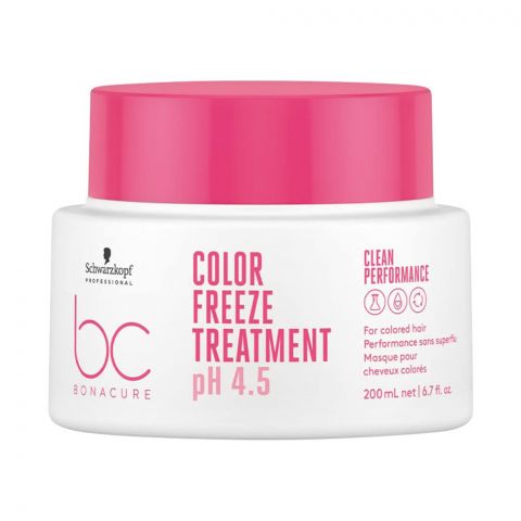 Schwarzkopf BC Bonacure Color Freeze PH 4.5 Colored Hair Treatment, For Colored Hair, 200ml