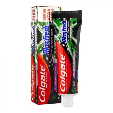 Colgate Max Fresh Bamboo Charcoal With Whitening Strips Toothpaste, 100ml