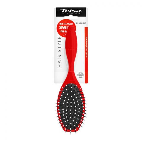 Trisa Hair Style Hair Brush, Red, 374334