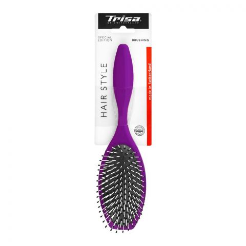 Trisa Hair Style Hair Brush, Dark Purple, 374415