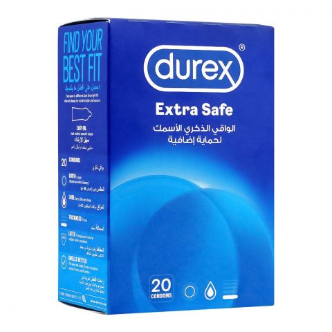 Durex Extra Safe Condom, 20-Pack