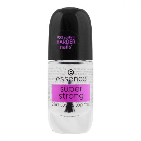 Essence Super Strong 2-In-1 Base & Top Coat Nail Shinner, 8ml