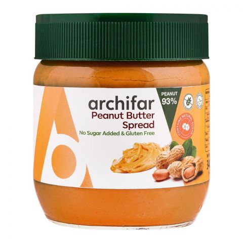Archifar Peanut Butter Spread, Gluten Free 93%, 340g