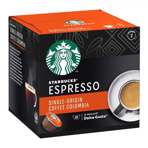 Starbucks Espresso Single Origin Coffee Pods, Colombia, 12 x 5.5, 66g