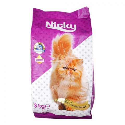 Nicky Chicken Adult Cat Food, 8 KG