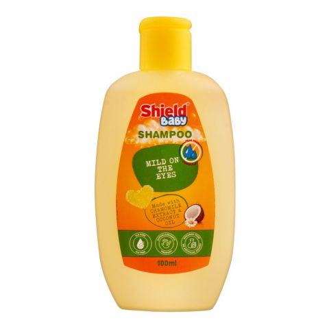 Shield Baby Chamomile Extract & Coconut Oil Shampoo, Mild On The Eyes, 100ml