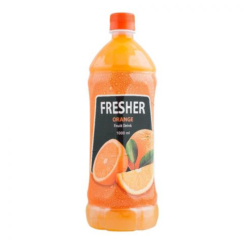 Fresher Orange Fruit Drink, Bottle, 1000ml