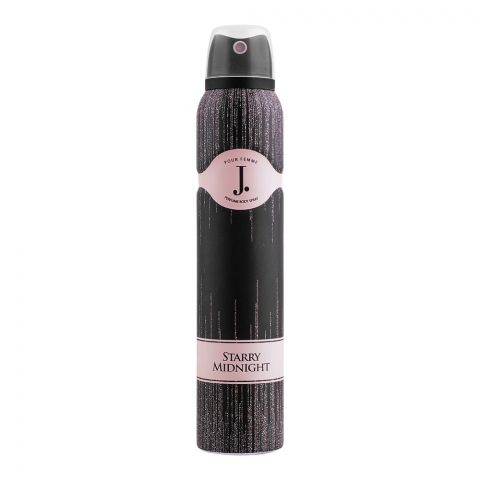 Junaid Jamshed J. Starry Midnight Femme Perfume Body Spray, For Women, 200ml