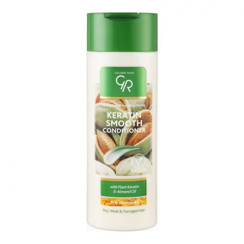 Golden Rose Keratin Smooth With Plant Keratin & Almond Oil Conditioner, For Dry, Weak & Damaged Hair, 430ml