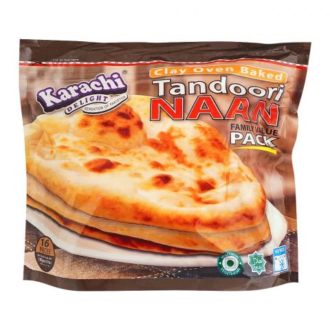 Karachi Delight Tandoori Naan Family Pack 16 Pieces