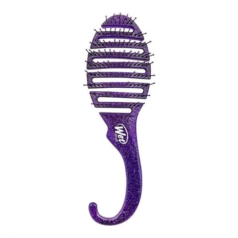 Wet Brush Shower Detangler Hair Brush Purple-Glitter, BWR801PURPGL