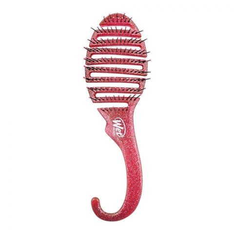 Wet Brush Shower Detangler Hair Brush Pink-Glitter, BWR801PINKGL