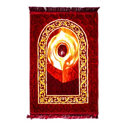 Red N Bed Hajar Al-Aswad Prayer Mat, Hadiya Gift Box, Red