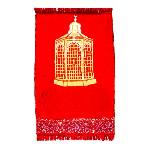Red N Bed Maqaam-e-Ibrahim Prayer Mat, Hadiya Gift Box, Red
