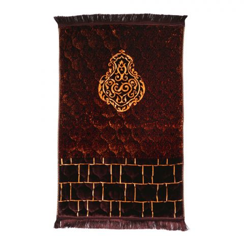 Red N Bed Ghilaf-E-Kaaba Prayer Mat, Hadiya Gift Box, Brown