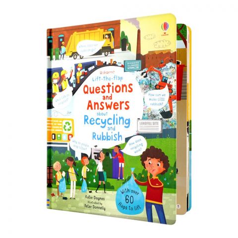 Usborne: Lift-The-Flap Questions & Answers About Recycling & Rubbish, Book