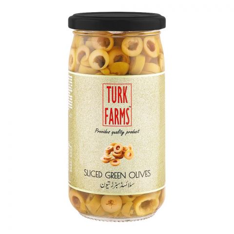 Turk Farms Slice Green Olives, 345g