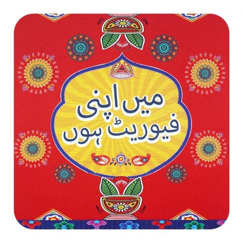 Star Shine Truck Art, Mai Apni Fav Hun (Quote) 3x3 Inch Fridge Magnet, MG26