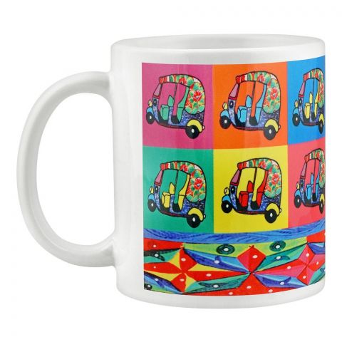 Star Shine Truck Art, Rickshaw Digital Printed Mug, DM013