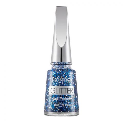 Flormar Glitter Nail Enamel, GL07 Sapphire Shine, 11ml