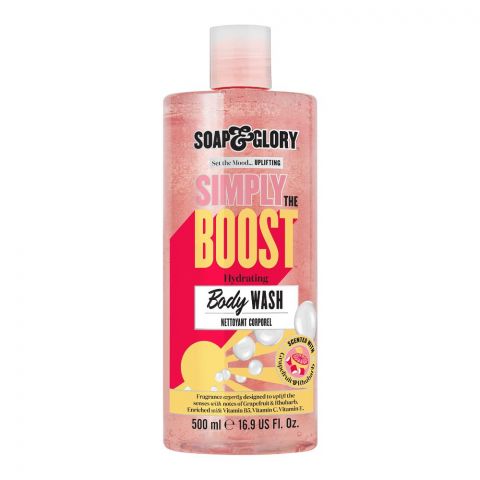 Soap & Glory Simply The Boost Hydrating Body Wash, Nettoyant Corporel, 500ml