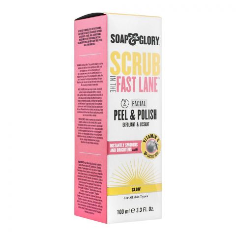 Soap & Glory Scrub In The Fast Lane Facial Peel & Polish, For All Skin Types, 100ml
