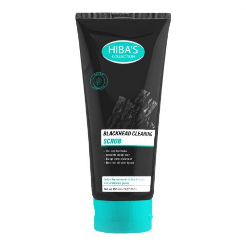 Hiba's Collection Blackhead Clearing Scrub, For All Skin Types, 150ml