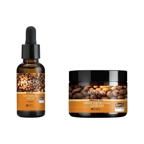 Muicin Hair Removal Series Argan Oil Cream + Essence Two Steps Removal Kit
