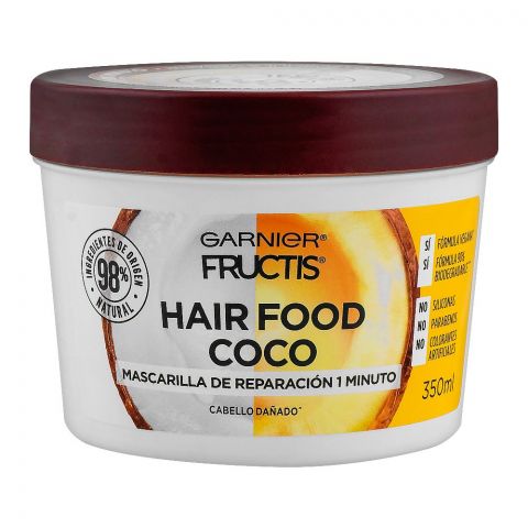 Garnier Fructis Hair Food Coco Donated Hair Repair, 1 Minute Mask, 350ml