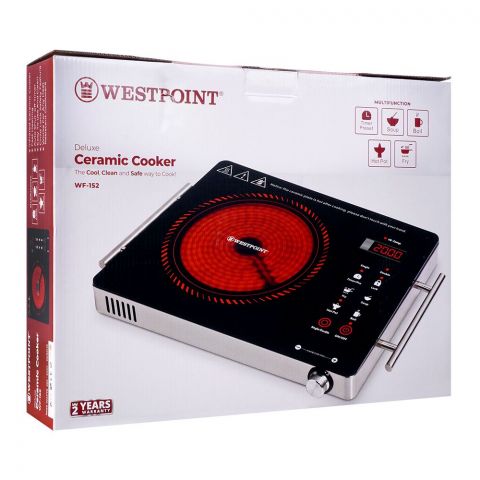 West Point Deluxe Ceramic Cooker, 2000W, WF-152