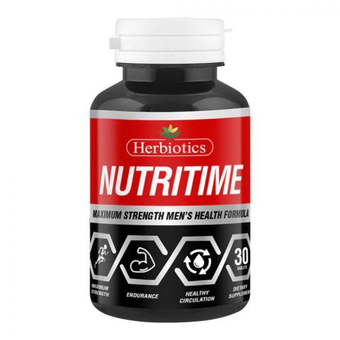 Herbiotics Nutritime Maximum Strength Men's Health Formula, Dietary Supplement, 30-Pack