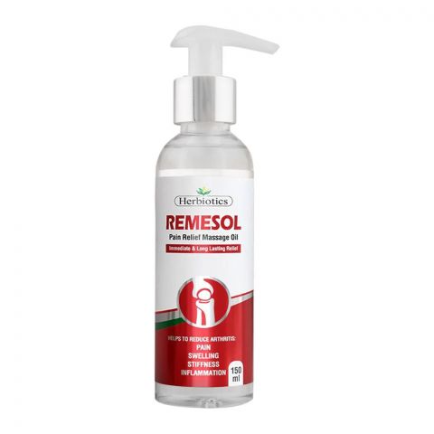 Herbiotics Remesol Pain Relief Massage Oil, Helps To Reduce Arthritis, 150ml
