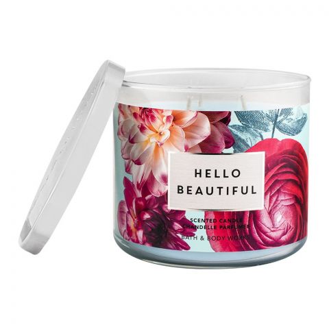 Bath & Body Works Hello Beautiful Scented Candle, 411g
