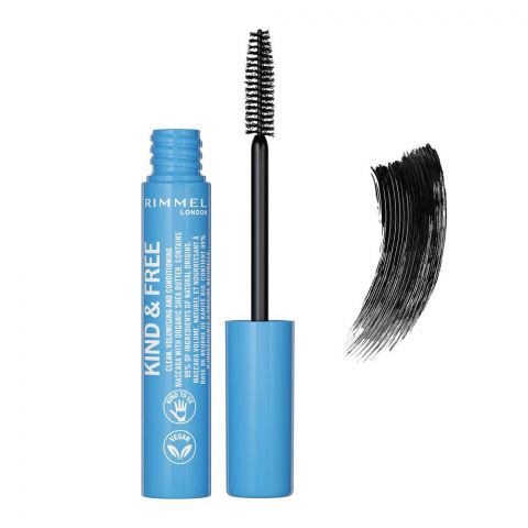 Rimmel Kind & Free Clean, Volumising And Conditioning Mascara, 001, Black
