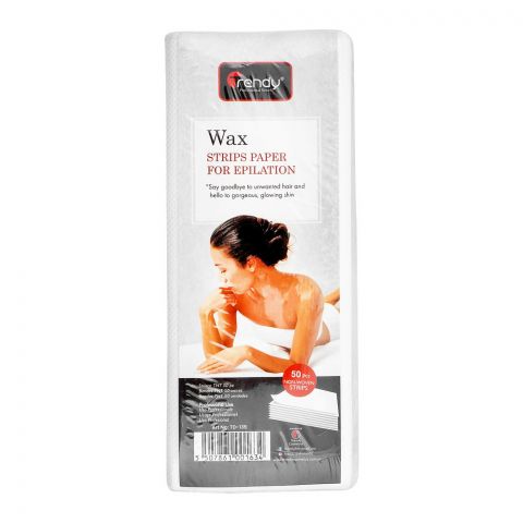 Trendy Non-Woven Epilation Waxing Strips Paper, TD-135, 50-Pack