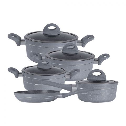 Royalford Granite Series Cookware Set, 9-Pack, RF9555