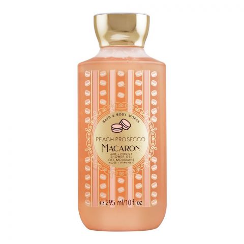 Bath & Body Works Peach Prosecco Macaron Aloe + Vitamin E Shower Gel, 295ml