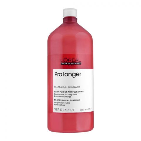 L'Oreal Paris Serie Expert Filler-A100 + Amino Acid Pro Longer Professional Shampoo, For Long Hair, 1500ml