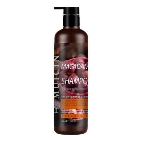 Muicin Macadamia Oil Boost & Rejuvenate Shampoo, For Dry, Damaged & Fragile Hair, 900ml
