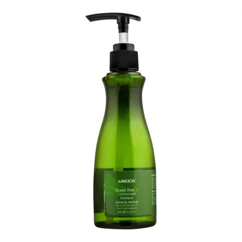 Muicin Green Tree Oil Coconut Milk Damage Repair Shampoo, Fight Hair Damage, 300ml