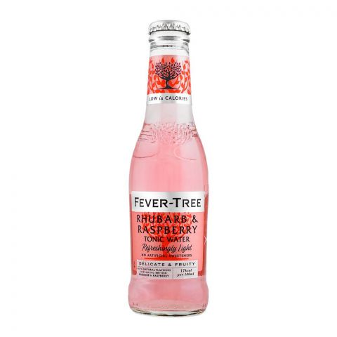 Fever Tree Rhubarb & Raspberry Tonic Water, 200ml