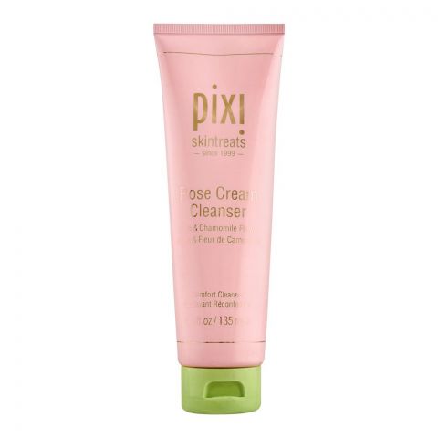 Pixi Skintreats Rose & Chamomile Flower Rose Cream Cleanser, 135ml