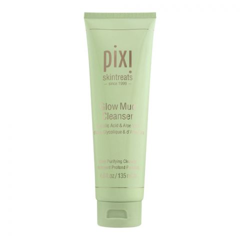Pixi Skintreats Glycolic Acid & Aloe Vera Glow Mud Cleanser, 135ml