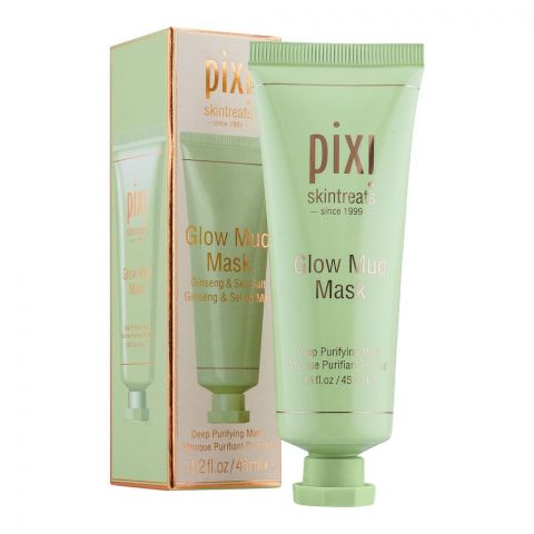Pixi Skintreats Ginseng & Sea Salt Glow Mud Deep Purifying Face Mask, 45ml