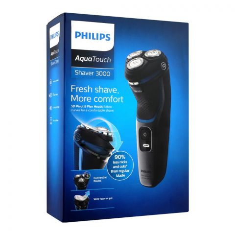 Philips Aqua Touch 3000 5D ivot & Flex Head Cordless Shaver, S3122/55