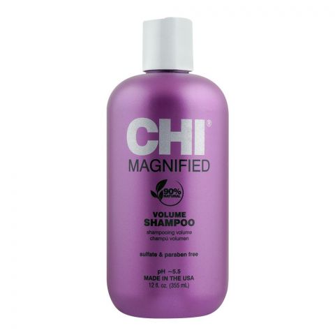 CHI Magnified 90% Natural Sulfate & Paraben-Free Volume Shampoo, 355ml