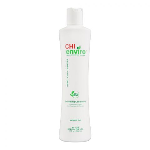 CHI Enviro Pearl & Silk Complex 90% Natural Paraben-Free Smoothing Conditioner, 355ml