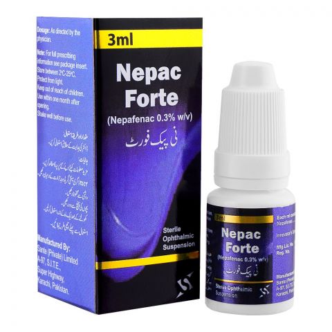 Sante Pharma Nepac Forte Ophthalmic Suspension, 3ml