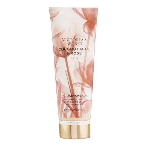 Victoria's Secret Coconut Milk & Rose 24-Hour Moisture Fragrance Lotion, 236ml