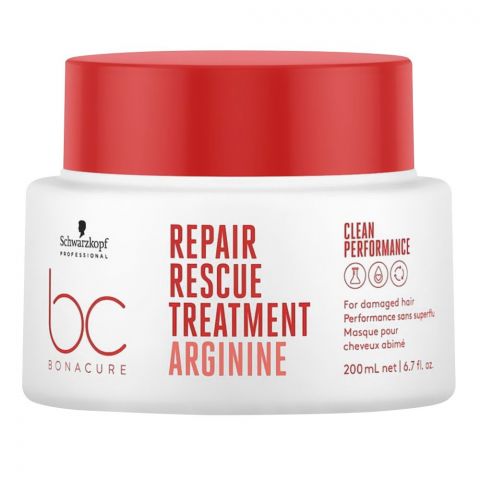 Schwarzkopf BC Bonacure Repair Rescue Arginine Treatment Hair Masque, For Damaged Hair, 200ml